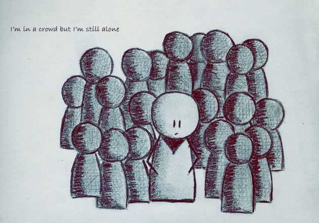 In a Crowd But Still Alone by Marii85 In a Crowd But Still Alone by Marii85